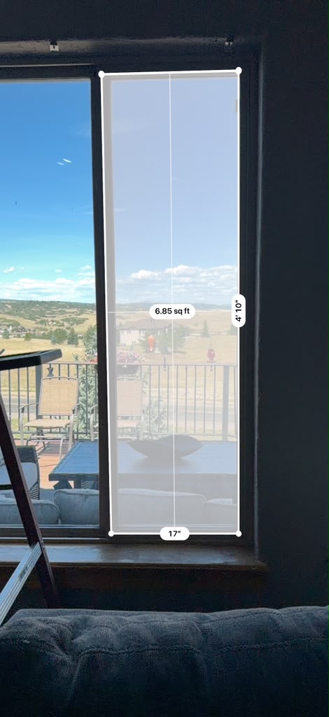 Measuring a residential window before film selection
